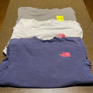 3 Pack Bundle The North Face Long Sleeve Shirts